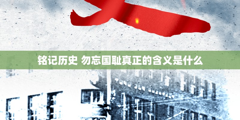 铭记历史 勿忘国耻真正的含义是什么