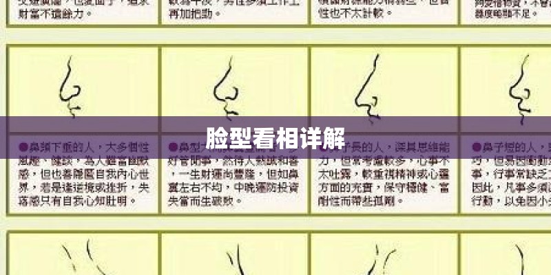 脸型看相详解