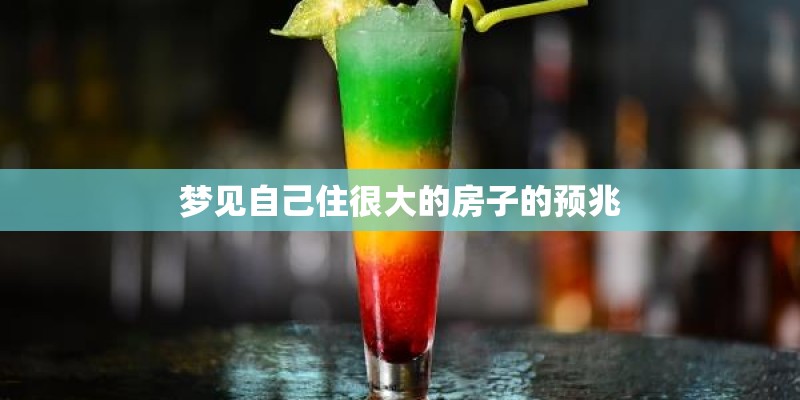 梦见自己住很大的房子的预兆
