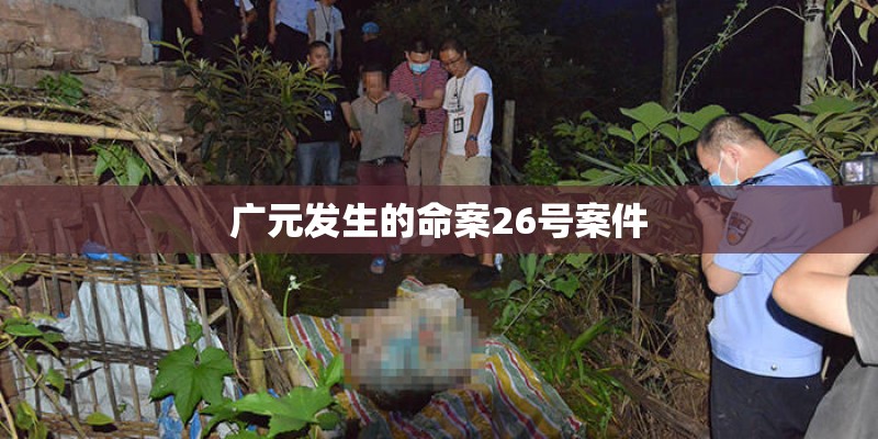 广元发生的命案26号案件