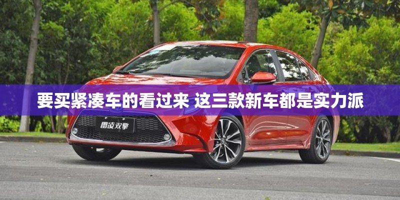 要买紧凑车的看过来 这三款新车都是实力派