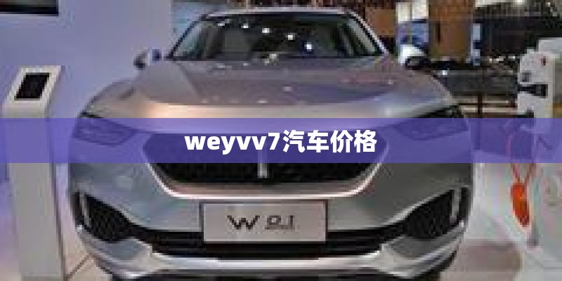 weyvv7汽车价格