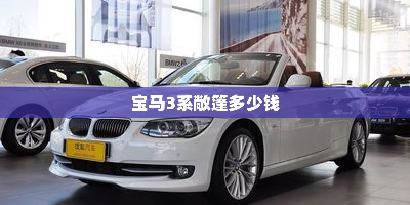 宝马3系敞篷多少钱