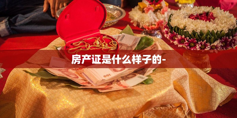 房产证是什么样子的-