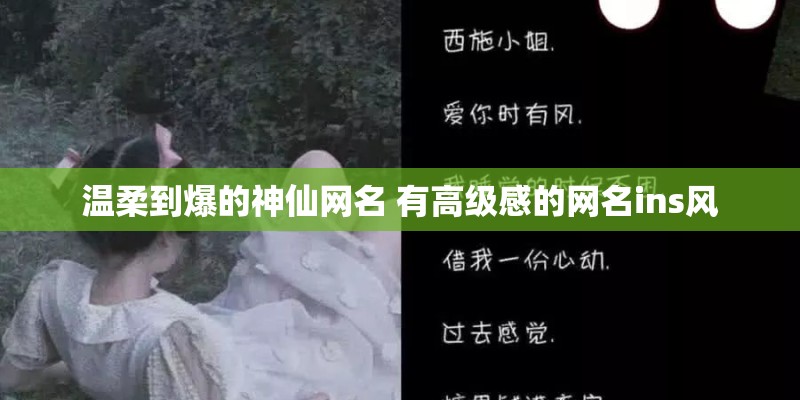 温柔到爆的神仙网名 有高级感的网名ins风