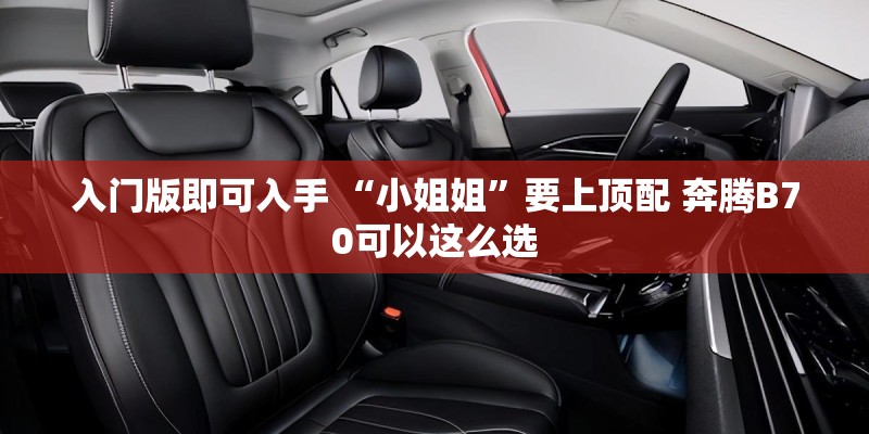 入门版即可入手 “小姐姐”要上顶配 奔腾B70可以这么选