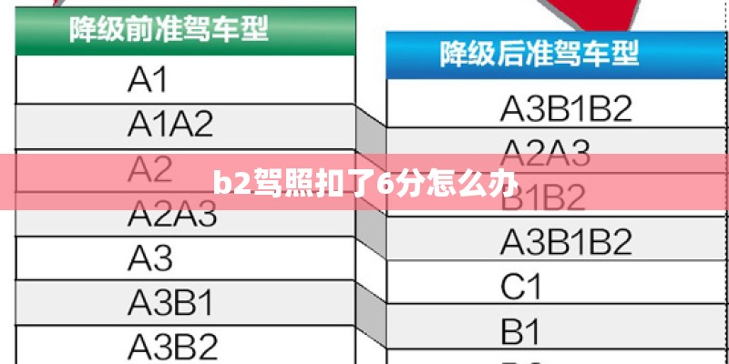 b2驾照扣了6分怎么办