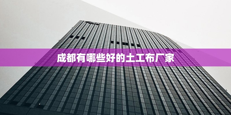 成都有哪些好的土工布厂家