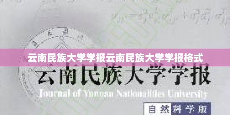 云南民族大学学报云南民族大学学报格式 云南民族大学学报云南民族大学学报格式