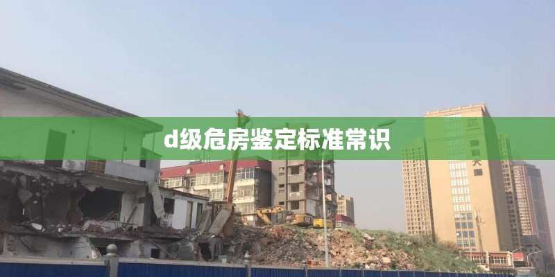 d级危房鉴定标准常识