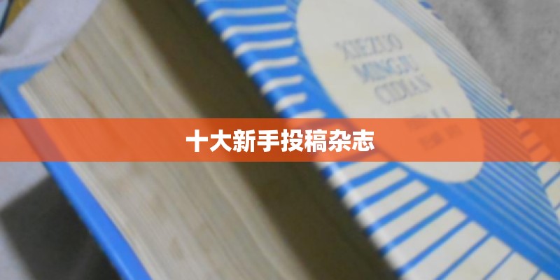十大新手投稿杂志