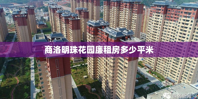商洛明珠花园廉租房多少平米