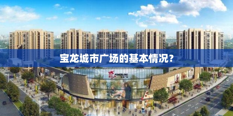 宝龙城市广场的基本情况？