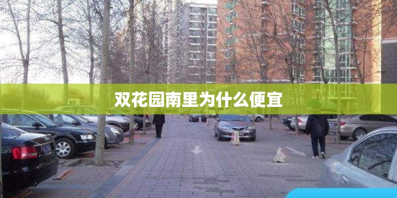 双花园南里为什么便宜