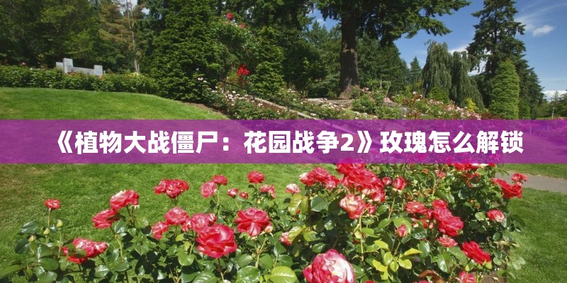 《植物大战僵尸：花园战争2》玫瑰怎么解锁