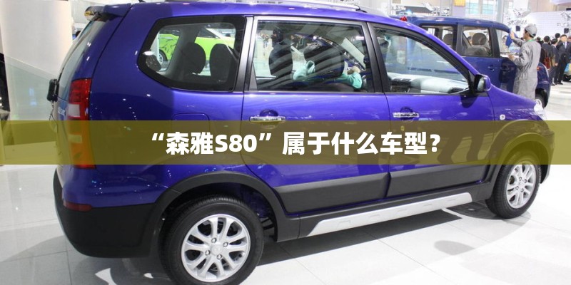 “森雅S80”属于什么车型？