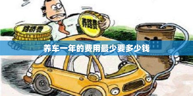 养车一年的费用最少要多少钱