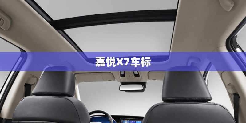 嘉悦X7车标