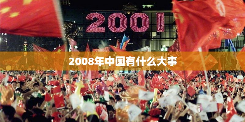 2008年中国有什么大事 2008年中国有什么大事