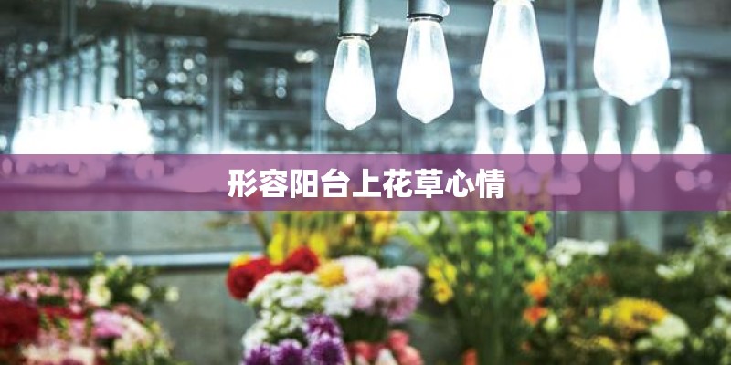 形容阳台上花草心情 形容阳台上花草心情